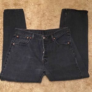 90’s Black wash Levi’s 501 jeans Size 36x30